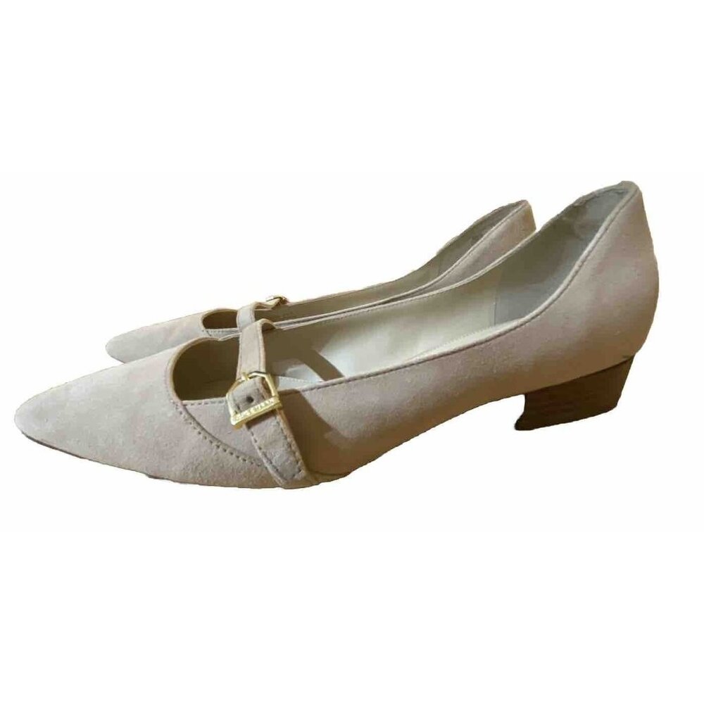 Cole Haan Suede Womens Shoe Size 8.5 Beige Low Heel